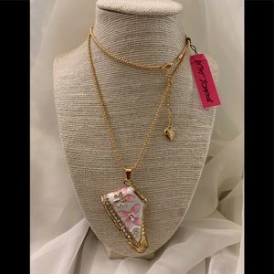 Betsey Johnson Necklace with Gym Shoe charm.